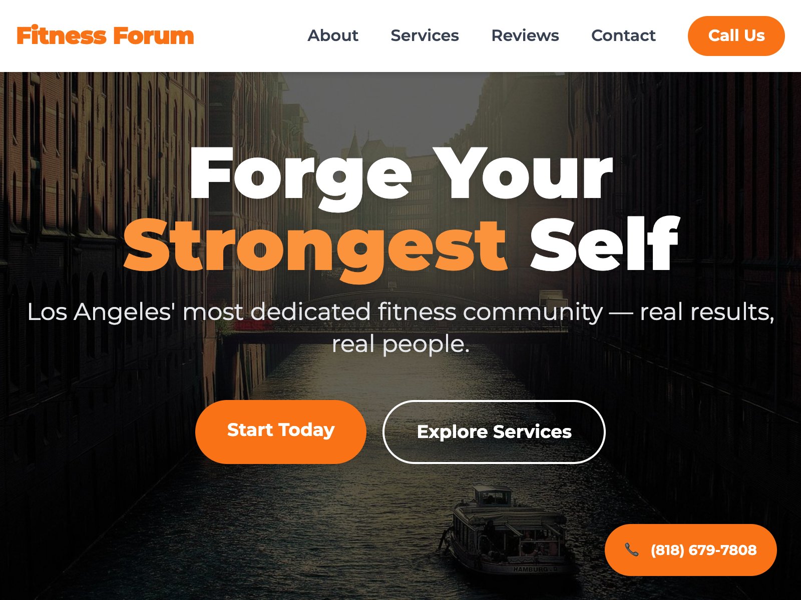 Fitness Forum demo website